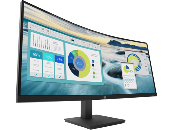 HP P34hc G4 86.36 cm (34) WQHD USB-C Curved Monitor - 21Y56AA - Image 2