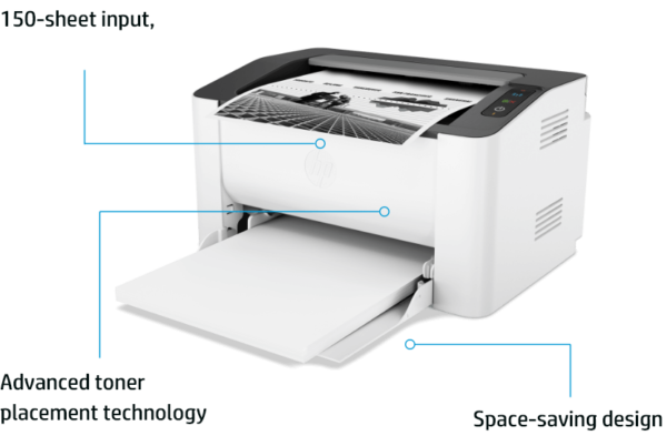 HP LaserJet 108w Printer - 4ZB80A - Image 2